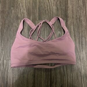 Lululemon Energy Bra - Size 6 -Mauve Pink